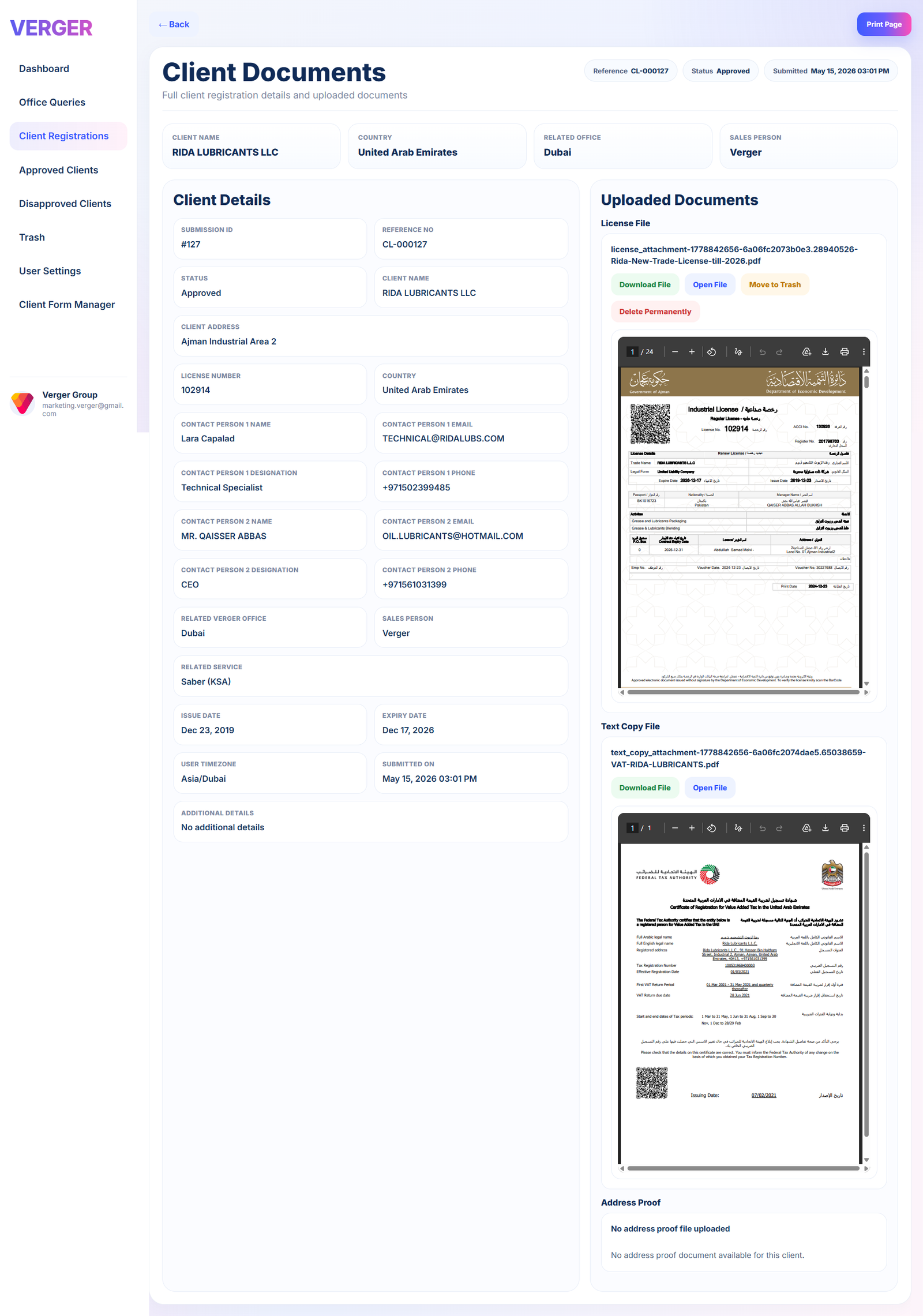 Client Documents