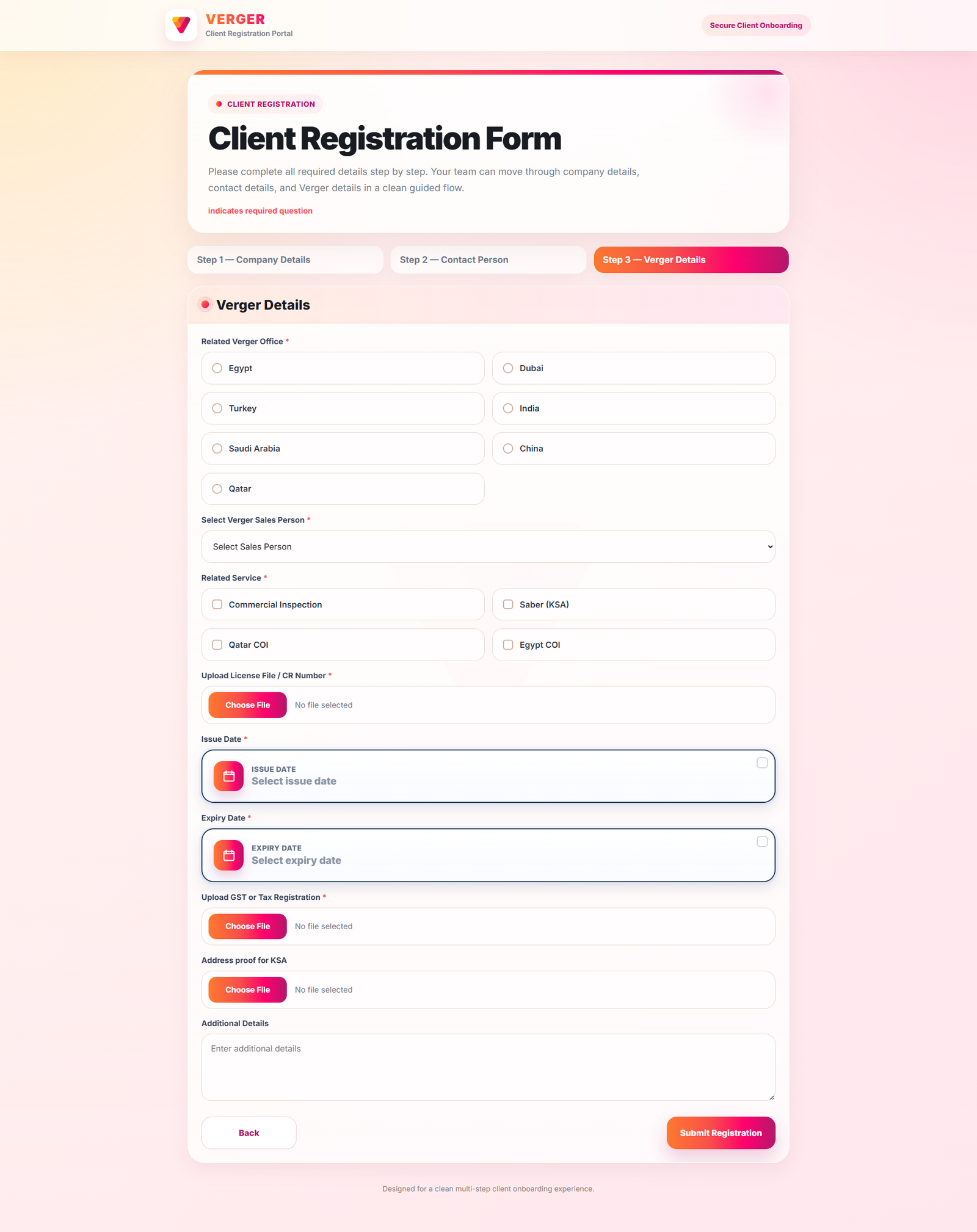 Office Service and Document Uploads